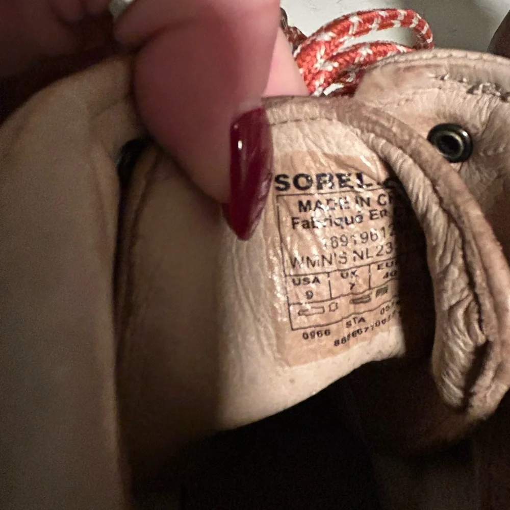 Sorel Conquest Women's Brown Wedge Heeled Boots - Picture 9 of 12